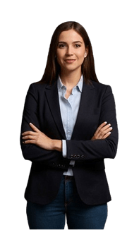 chica con los brazos cruzados